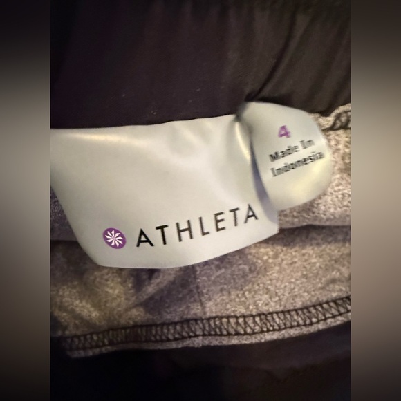 Athleta Featherweight Jogger Travel Sport Pants Black Full Lining Gray 4 - Picture 12 of 16